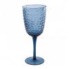 Foto 1:Wijnglas blauw 22 cm ptmd