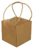 Foto 1:Jute woven paper bag with paper cord handles - natural colou